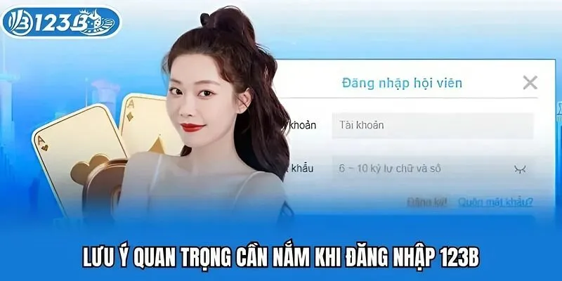 Lưu ý quan trọng cần nắm khi đăng nhập 123b