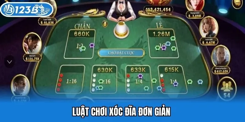 Luật chơi xóc đĩa vô cùng đơn giản