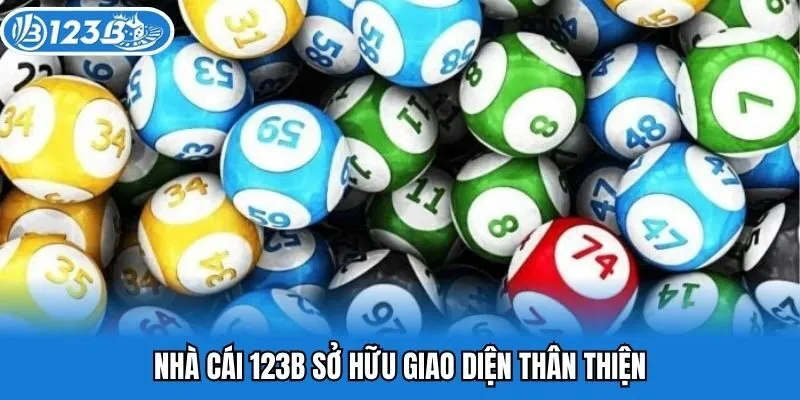 Nhà cái 123B sở hữu giao diện thân thiện