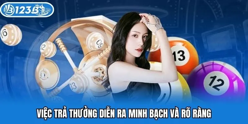 Việc trả thưởng diễn ra minh bạch và rõ ràng